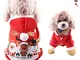 Natale Vestiti Animali, Vestiti Natale Cane, Costume Natalizio Cani, Costume Babbo Natale...