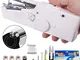 DUTISON Mini Macchina da Cucire Portatile Handheld Cordless Strumento di Cucitura Rapida c...