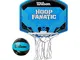 Wilson Hoop, Fanatic Mini Bskt Basketball Men's, Blu/Nero, Taglia unica