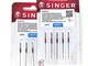 Singer, Kit di 2 confezioni di aghi 804R 2020 90/14, tessuti di cotone, per macchine da cu...