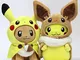 LMSG Pokemon Pikachu Eevee Peluche 30 Cm, Anime Cartoon Cosplay Bambola di Pezza Bambini N...