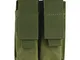 Pouch Porta Caricatore Molle Fondina Doppia Rivista in Nylon Tattica Double Magazine Bag C...