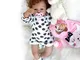 HOOMAI Toddler Reborn Bambole 55 cm Femmina Silicone Baby Doll Kits Bambino Occhi Aperti r...