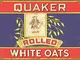 Taco Thursday Quaker Rolled White Oats Ferro Dipinto Vintage Poster in Metallo Targa in Me...