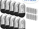 Daytech Allarme per porte e finestre 10 PCS Home Security Sensore magnetico 120DB Alert pe...