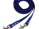 Trappola western aperta/Split Reins in BioThane®, blu