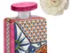 Maroc & Roll - Sicily Bottiglia Mini DIFFUSORE Profumo Ambiente in Porcellana con Fiore di...