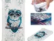 HopMore Cover Samsung Galaxy J5 2017 Silicone Morbido Brillantini Trasparente con Disegni...