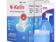 Y-Kelin - Set per la pulizia della dentiera + spazzola dentiera + pastiglie (120 compresse...