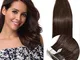 Extension Biadesive Capelli Veri Adesive Tape Remy Human Hair Adesivi 40g 35 cm (Confezion...