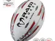 RAM Rugby - Pallone da competizione ufficiale MLR, per rugby, misura 5, Colore: rosso