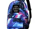 Borsa a tracolla con stampa galassia di Dungeons and Dragons Fashion Casual Star Sky zaino...