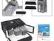 CamKix Pack Sicurezza Viaggio Compatible con DJI Mavic 2 Zoom / Pro - Per 3 Batterie - Inc...