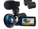 Videocamera 4K, CofunKool WiFi Ultra Alta Definizione 48MP Digitale Videocamera, Sensore C...