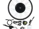 BTIHCEUOT Kit Ruote Bici elettriche, Kit conversione ebike con Motore LCD 48V 1000W Ruota...