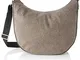 Borbonese Luna Bag, Borsa a Tracolla Donna, Grigio, 36x30x15 cm (W x H x L)