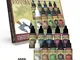 The Army Painter Metallic Colours Paint Set, 9 Bottiglie Colori Acrilici Metalliche E 1 Ve...