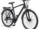 Licorne Bike Premium Touring Bike da trekking in alluminio da 28 pollici, per ragazzi, rag...