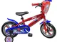 EDEN-BIKES Spider Man Bicicletta Bambino Ragazzo, Multicolore, 12"