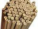 N° 50 Canne Bamboo Bambù cm 150 x Ø mm 20-22 Per piante,agricoltura,orto,arredi,strutture,...