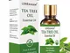 Olio Essenziale di Tea Tree,Tea Tree Essential Oil,Naturale, Cruelty Free, Vegan,Allevia i...