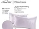 Confezione da 2 cuscini da letto in lana merino, 45 x 75 cm, 1000 g/m², 2 pezzi