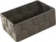 Compactor Stan Cesto Organizer Medium, Tessuto Intrecciato/Metallo, Talpa, 18 x 12 x 7 cm,...