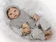 Nicery Reborn Baby Doll Bambole Bambola Duro Vinile in Silicone per Ragazzi e Ragazze Comp...