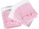 (8 * 10cm + 3cm) 200pz Sacchetti Plastica Piccoli Rosa Sacchettini Bustine Trasparenti Con...