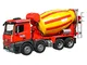 Bruder 03654 - Mb Arocs Camion Betoniera, Rosso/Giallo