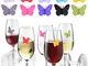 YouU Segna Bicchieri Drink Wings Set di 10 unità Segnabicchieri Ideale per riunioni, Feste...