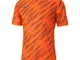 PUMA Ftblnxt Graphic Shirt, Maglia da Calcio Uomo, Arancio-Asfalto scioccante, L