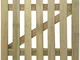 vidaXL Legno FSC Cancello per Staccionata 100x100 cm Steccato Giardino Recinto
