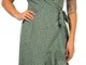 Only 15206407 Vestito, AOP: Black Spot Chinois Green, 38 Donna