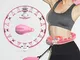 Kasimir Hula Hoop Intelligente Fitness con Calcolatrice & Rullo Rotante a 360 °, Design Es...