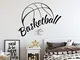 SUPWALS Adesivi murali Decalcomanie Da Muro Basket Basket Sports Boy Camera Da Letto Baske...