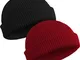 SATINIOR 2 Pezzi Watch cap in Vello Lana per Trawler Arrotolato Bordo Cappello Skullcap In...