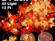 AMANKA Artificial Fake Leaves Catena luminosa Autumn Decorations Showcases Home Autumn Wre...
