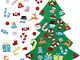 Aparty4u 3ft Feltro Albero di Natale con 26 Staccabili Ornamenti, DIY Regali di Natale di...