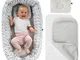 Alvi Baby Nest/Nido Riduttore per Lettino 80x50 cm - Set con Materasso, TENCEL®, Coprimate...