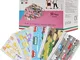 50 Pezzi MADE IN ITALY Mascherine Bambini Colorate Protettiva Personale 3 strati CE tipo I...