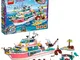 LEGO Friends Motoscafo di Salvataggio con Isola, Giocattoli per Bambini con le Mini-doll d...
