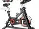 HEKA Cyclette Casa con Disco d'Inerzia da 20kg, Cyclette per casa Bicicletta Allenamento,...