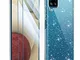 AROYI Cover Compatibile con Samsung Galaxy A12 Custodia Glitter Flessibile TPU Silicone Li...