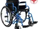 MedicalPharm® Sedia a Rotelle Pieghevole Leggera ad Autospinta,Carrozzina per Disabili ed...