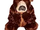 F67 Taglia 3-4A (98-104cm) Orso bruno Costume da orso bruno per bambini, indossabile comod...