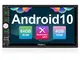 Vanku Android 10 autoradio 2 din 64GB+ 4GB, GPS supporta Bluetooth/avvio rapido/DAB + WiFi...