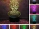 3D Illusion Lamp, Seven Dragon Ball Regali Giocattoli Decor LED Night Light Lampada 7 colo...