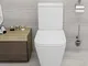 WC con Cassetta Esterna in Ceramica 37x55x33 Cm Vorich Minimal Bianco