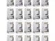 GeekerChip 20 Pezzi Plug Connettori di Rete Cat6,Placcato in Oro 24K per CAT 6,CAT 5e e CA...